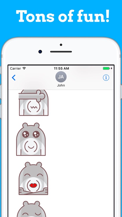 Trendy Teddy Bear Stickers