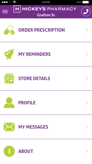 Hickey’s Pharmacy App