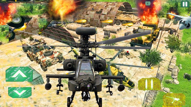 Helicopter Gunship Air Strike