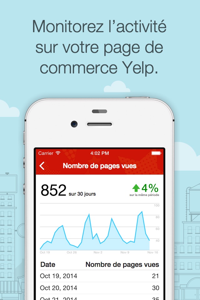 Yelp for Business App screenshot 2