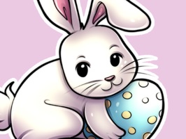 A sticker pack with images for the easter holidays drawn by Rike's Art