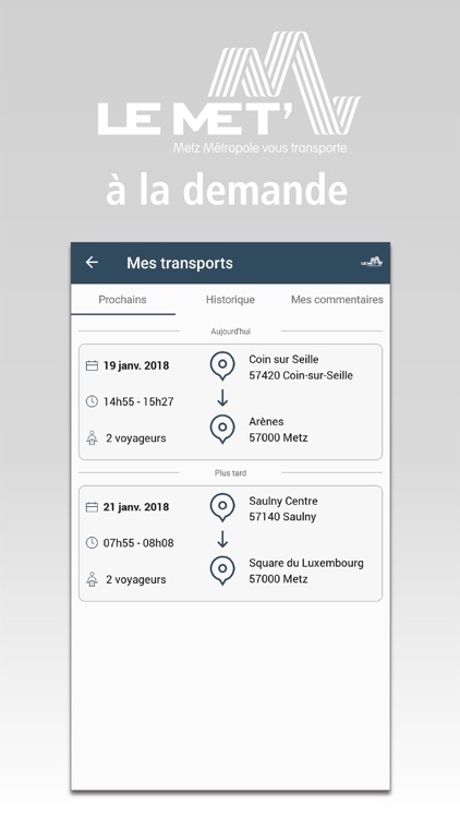 LE MET’ Transport à la demande