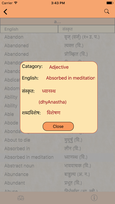 How to cancel & delete English-Sanskrit-Dictionary from iphone & ipad 4
