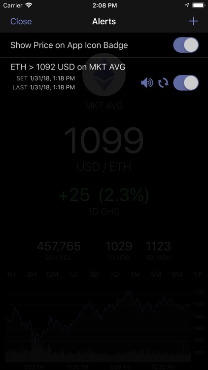 EthereumTick Ethereum Ticker screenshot-4
