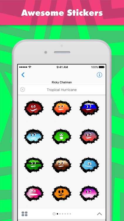 Tropical Hurricane stickers