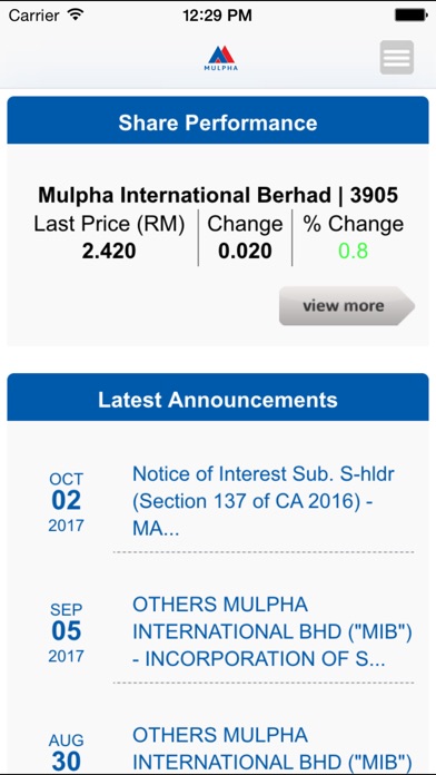 Mulpha International Berhad screenshot 2