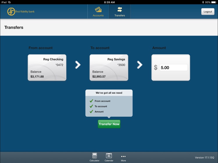 First Fidelity Bank for iPad screenshot-3