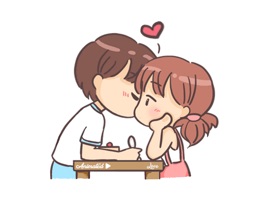 Beautiful animated stickers for the couples deeply in love , have fun sharing the coolest stickers with your loved one