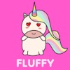 Fluffy the Unicorn Stickers