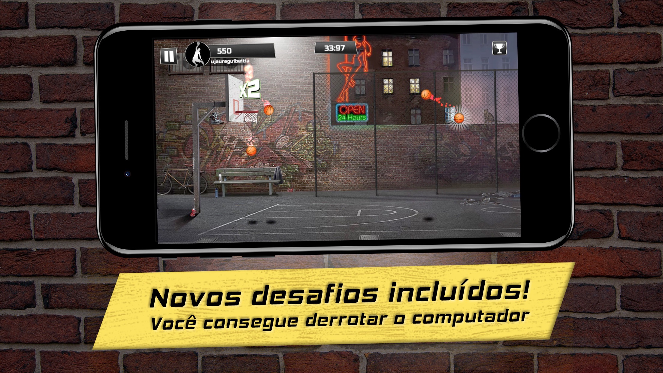 Screenshot do app iBasket Pro- Street Basketball