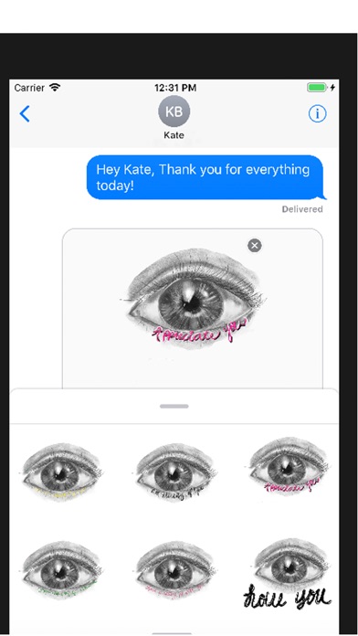 Love Eye Sticker Pack screenshot 4