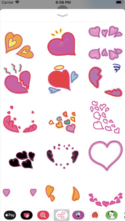 Heart's Valentine Stickers