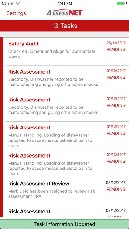 AssessNET Task Manager