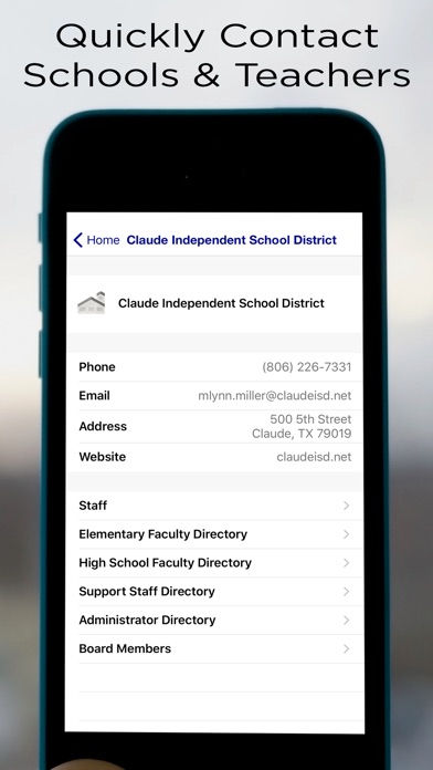 Claude ISD Tx screenshot 3