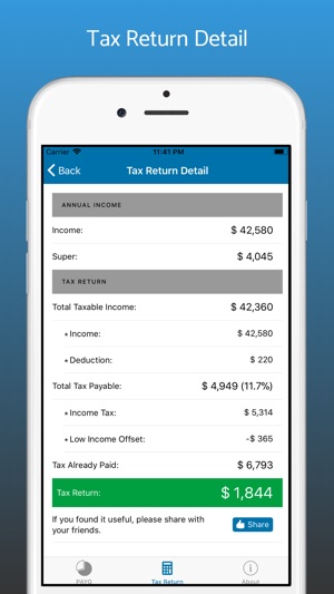 Tax Calculator 2018 ATO Rate(圖4)-速報App