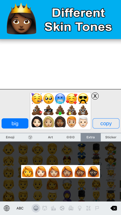 New Emoji Keyboard - Extra Emojis Screenshot 2