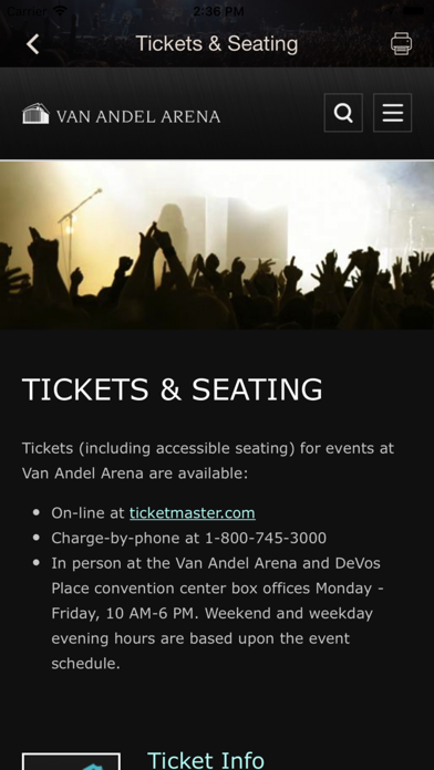 How to cancel & delete Van Andel Arena from iphone & ipad 3