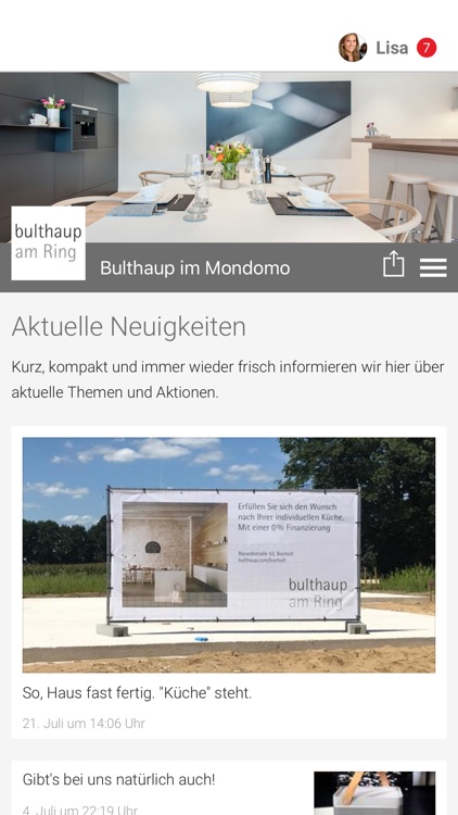 Bulthaup im Mondomo