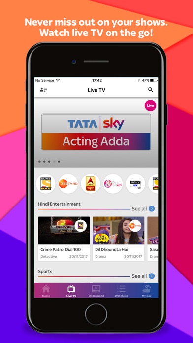 Tata Sky - Live TV & Recharge App Download - Android APK