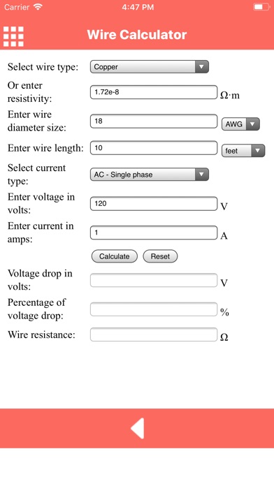 Wire Calculator screenshot 4