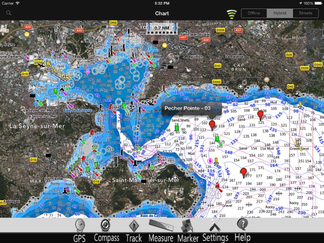 France Med. Nautical Chart Pro(圖4)-速報App