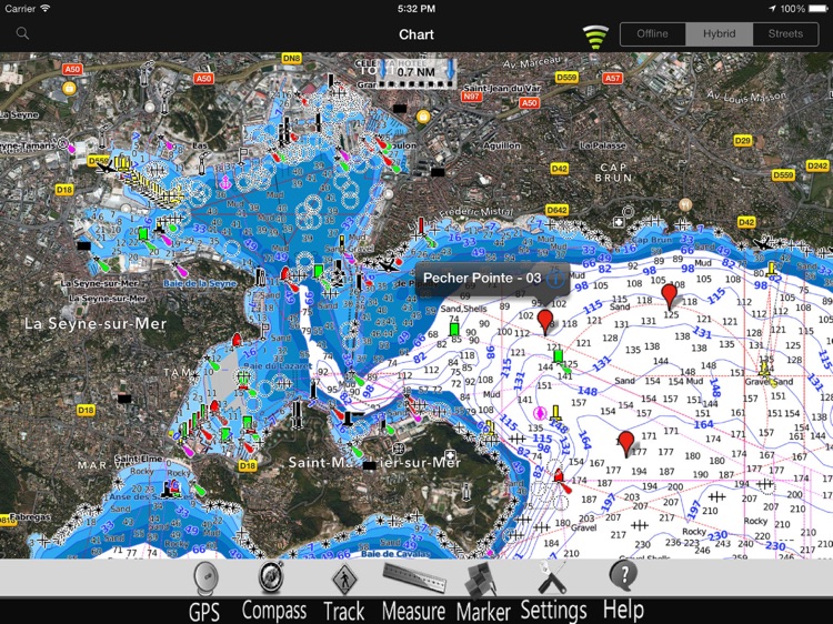 France Med. Nautical Chart Pro screenshot-3