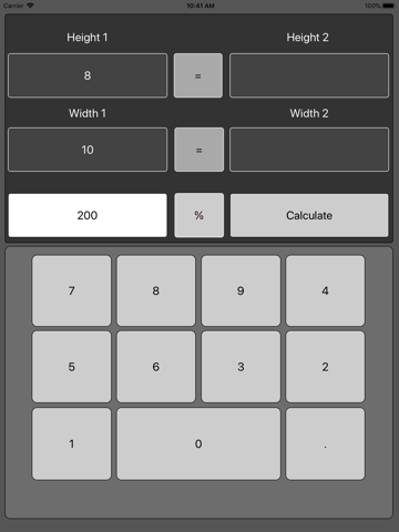 Graphic Proportion Calculator screenshot 2