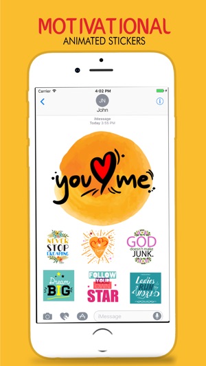 Animated INSPIRATIONAL & Love Quotes Stickers(圖2)-速報App