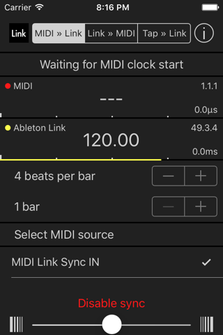 MIDI Link Sync screenshot 2