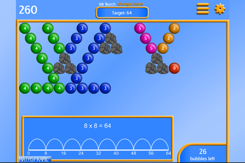 Bubble Pop Multiplication screenshot 2
