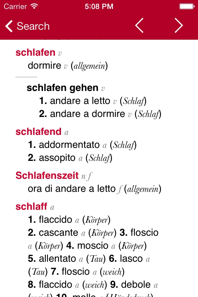 Accio: German-Italian screenshot 2