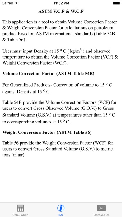 ASTM 54B & 56 CONVERSION CALC screenshot 3