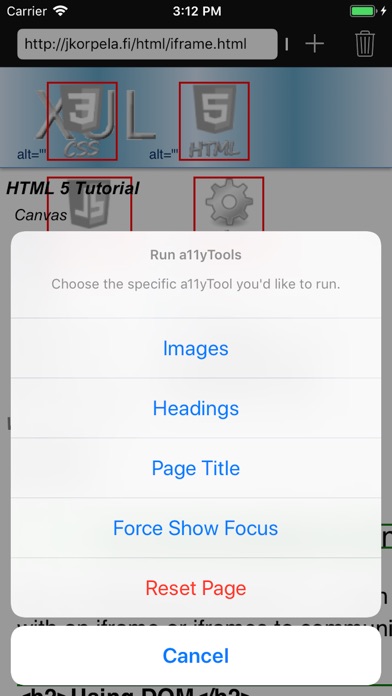 a11yTools - Web Accessibility screenshot 2