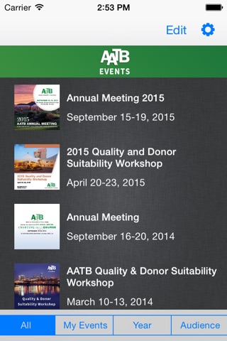 AATB Events screenshot 2