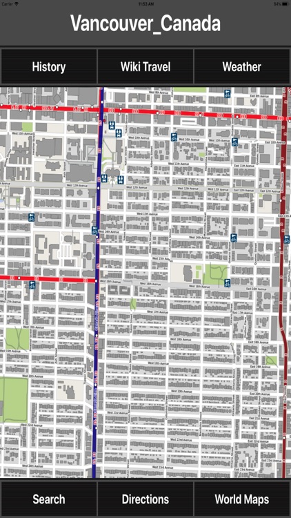 Vancouver Canada Travel Map