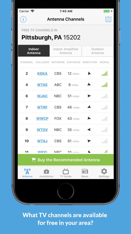 NoCable: OTA Antenna, TV Guide