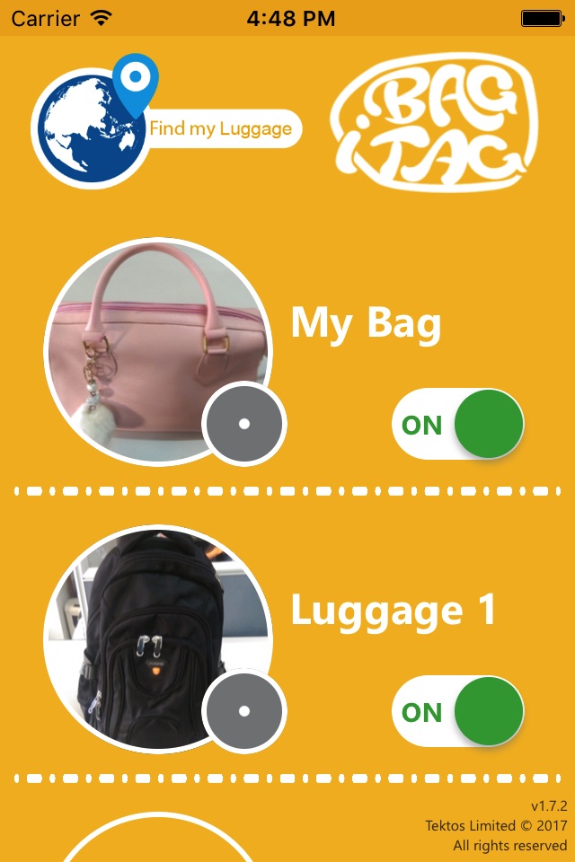 Bag iTag screenshot 3