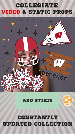 Wisconsin Badgers Animated Selfie Stickers(圖2)-速報App