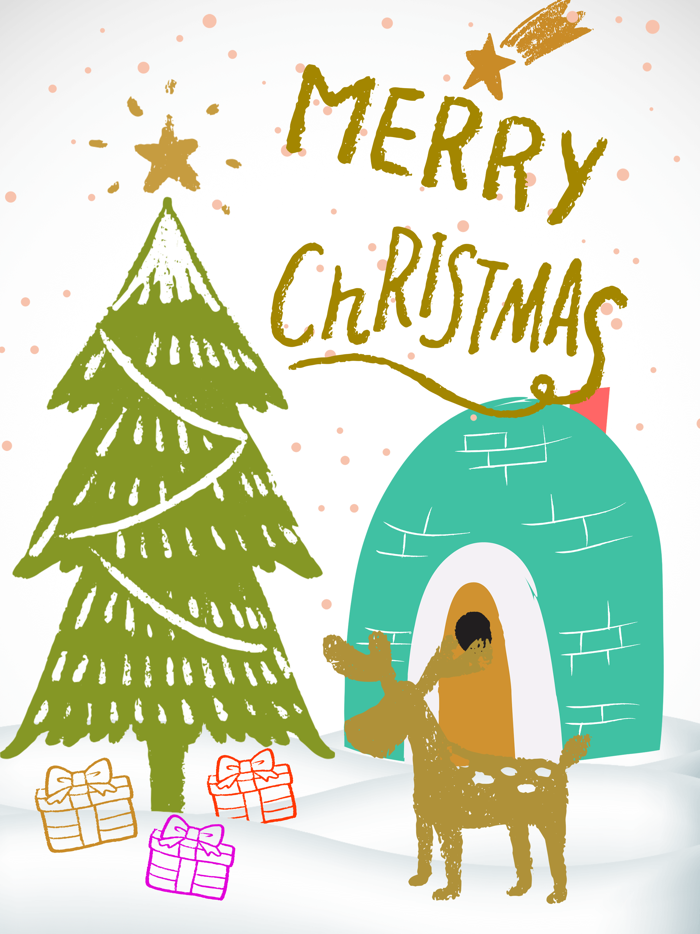 Christmas Card Stickers Pack