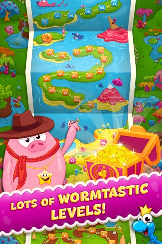 Sugar Worms: Match & Blast! screenshot 4