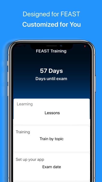 FEAST Test Training + Lessons