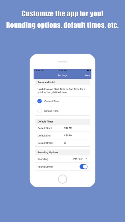 Hours Worked Time Tracker screenshot-3