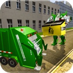 Caminhão lixo transform robô