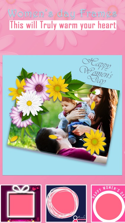 Women's Day Photo Frame Wishes