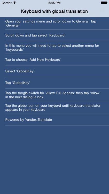 Keyboard Global Translator