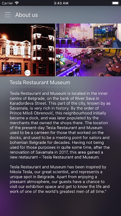 Tesla Restaurant Museum screenshot 3