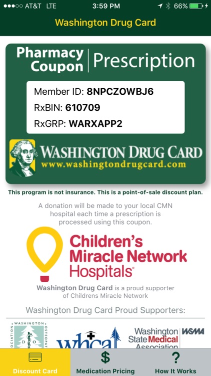 Washington Drug Card