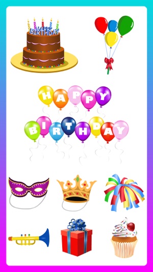 Happy Birthday Sticker App Emo(圖1)-速報App