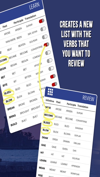 Learn Irregular Verbs English screenshot 3