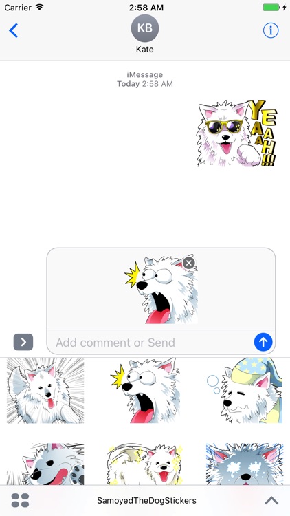 Samoyed The Dog Stickers